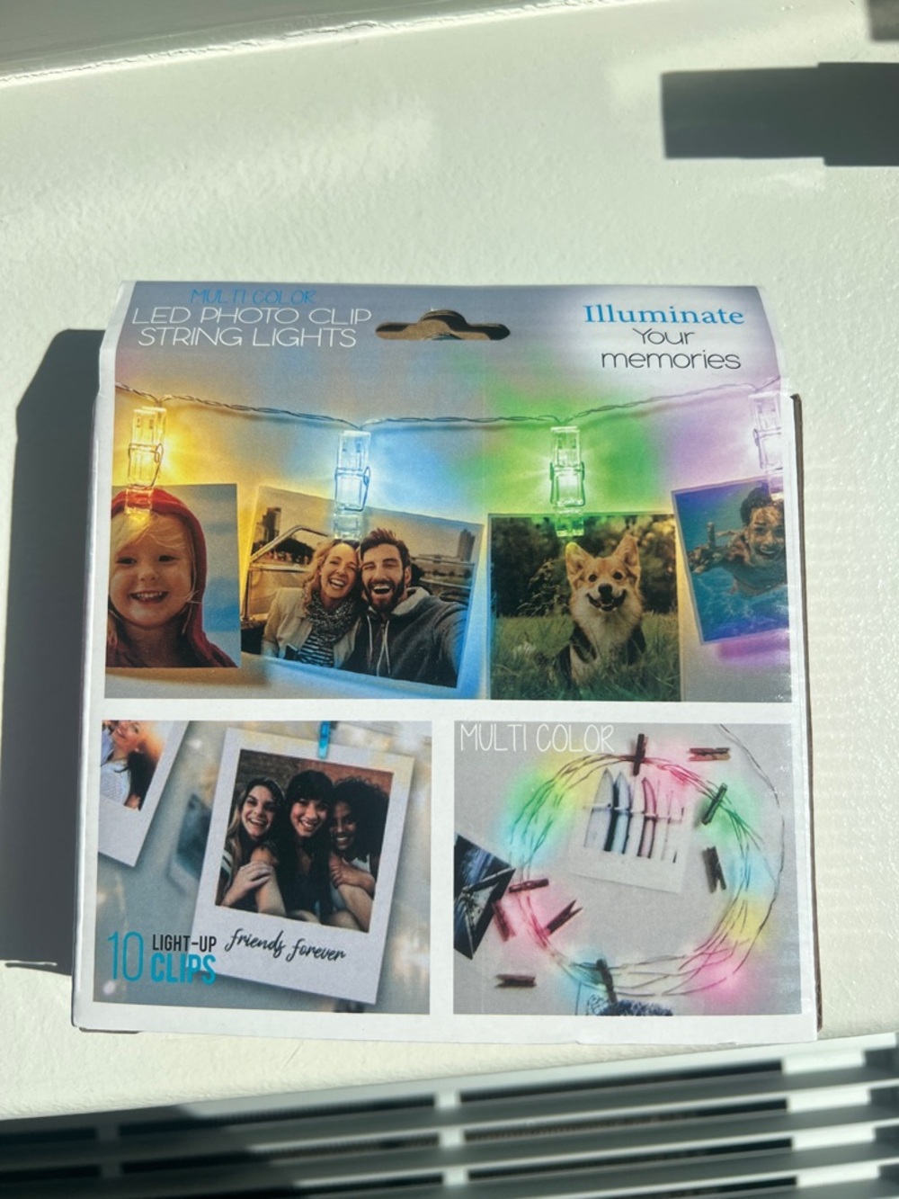 Multi Color LED Photo Clip String Lights - Multicolor